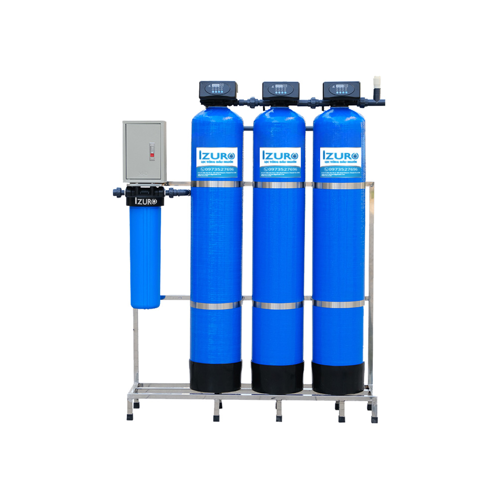 Lọc tổng đầu nguồn IZU-CP3 xử lý nước ô nhiễm nặng